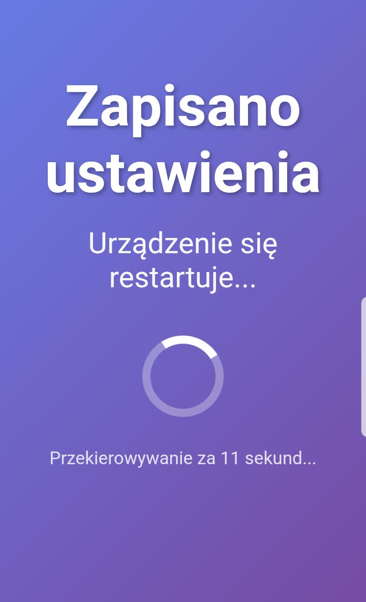 Zapis ustawień