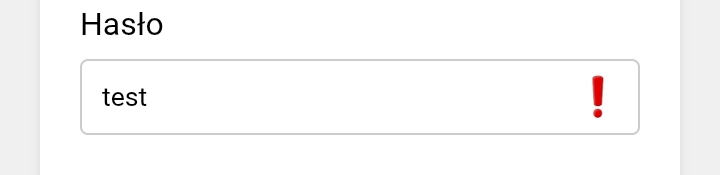 Złe hasło - panel administracyjny
