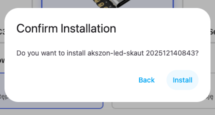 Confirm installation