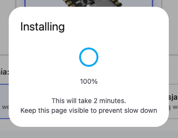 Wait for firmware upload